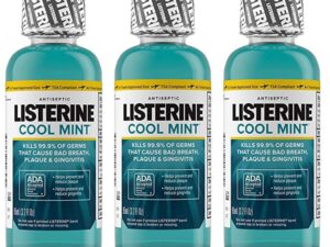 Listerine®  Mouthwash (Mouth rinse), Cool Mint, 95mL 12 Pack : (3.2 oz) Travel Size