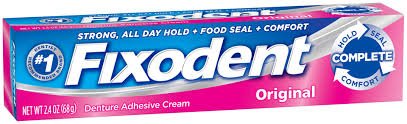 Fixodent Complete Original Denture Adhesive Cream 2.4 Oz. Box (30039)