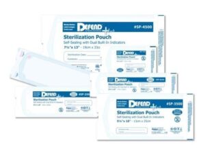 Defend Self-Sealing Sterilization Pouches w/indicators. 3.5x10" 2 pack Total 400