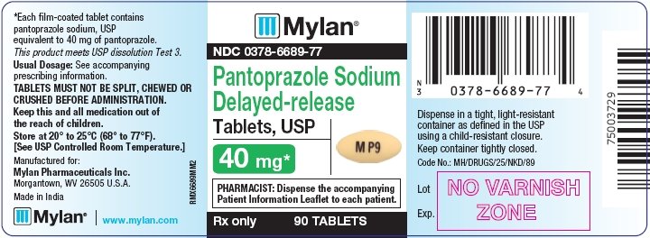 Mylan Pantoprazole Sodium Delayed-Release Tablets USP 40mg*, 90 Tablets