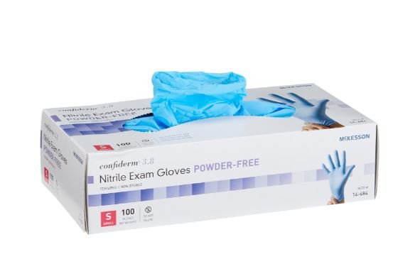 Exam Glove McKesson Small NonSterile Vinyl Standard Cuff Length Smooth Clear Not Chemo Approved