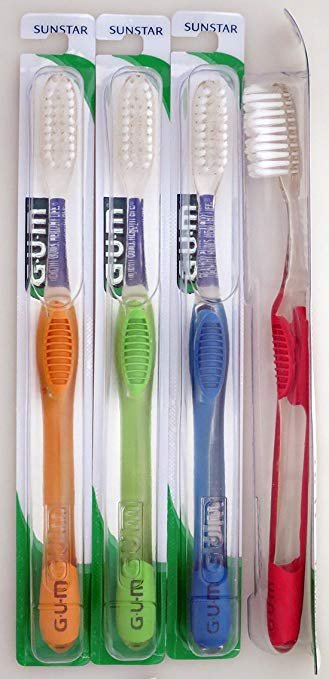 Sunstar GUM toothbrush Micro Tip; REGULAR ULTRA SOFT pack of 12